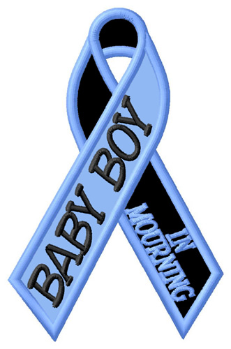 Baby Boy In Mourning Machine Embroidery Design