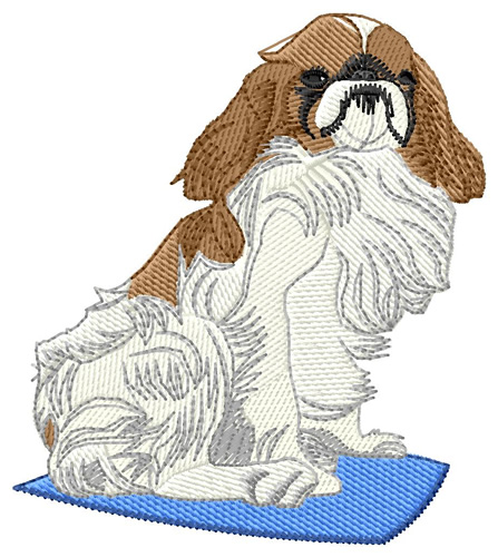Pekingese Dog Machine Embroidery Design