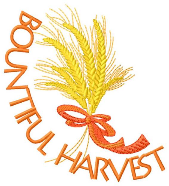 Picture of Thanksgiving Wheat Machine Embroidery Design