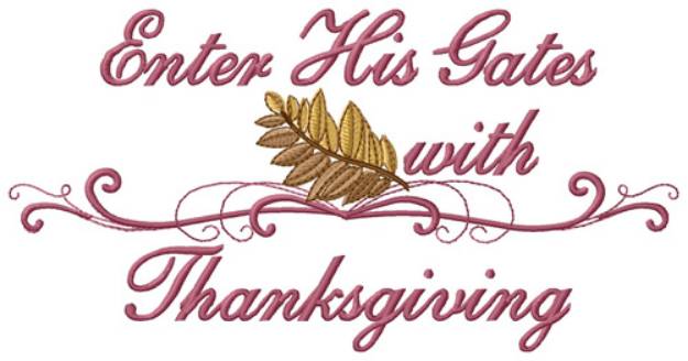 Picture of Thanksgiving Border Machine Embroidery Design