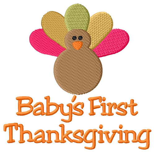 First Thanksgiving Machine Embroidery Design