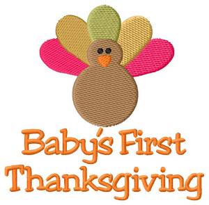 Picture of First Thanksgiving Machine Embroidery Design
