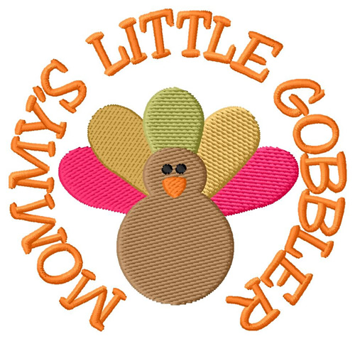 Mommys Gobbler Machine Embroidery Design
