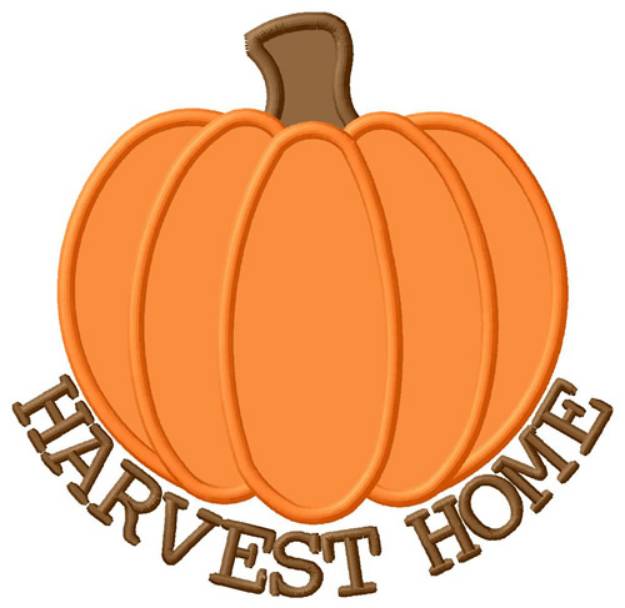 Picture of Harvest Pumpkin Machine Embroidery Design