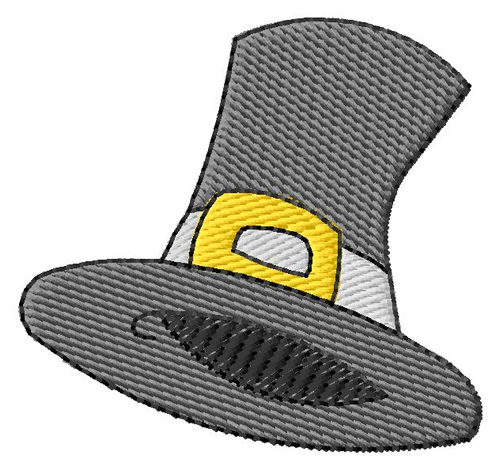 Pilgrim Hat Machine Embroidery Design