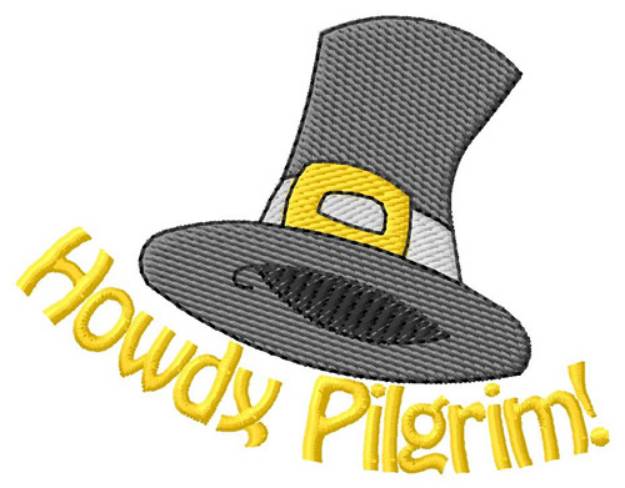 Picture of Pilgrim Hat Machine Embroidery Design