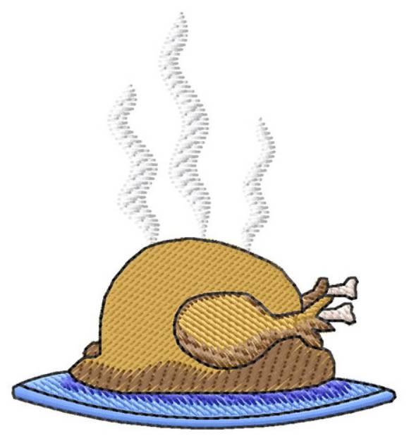 Picture of Turkey Dinner Machine Embroidery Design