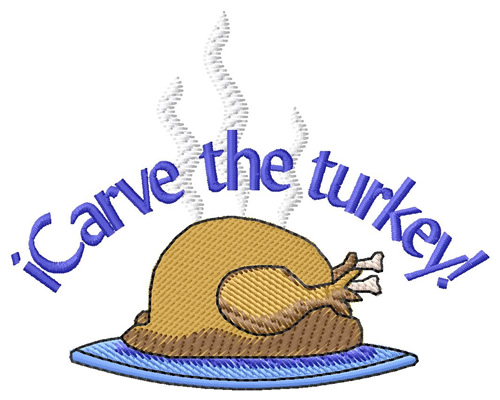 Carve Turkey Machine Embroidery Design