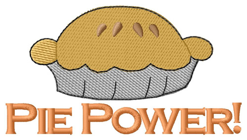 Pie Power Machine Embroidery Design