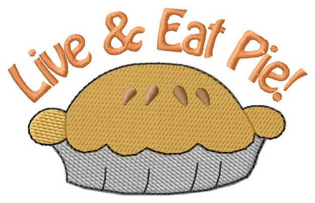 Picture of Eat Pie Machine Embroidery Design