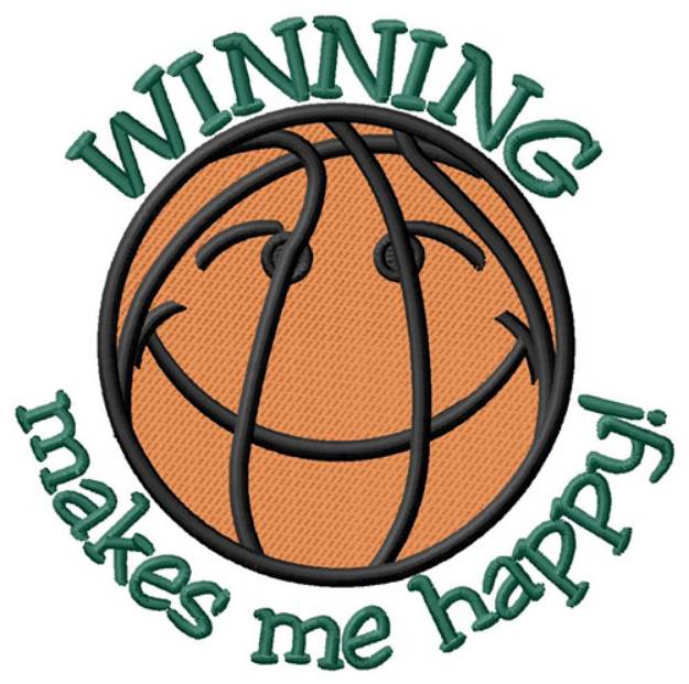 Picture of Winning Basketball Machine Embroidery Design