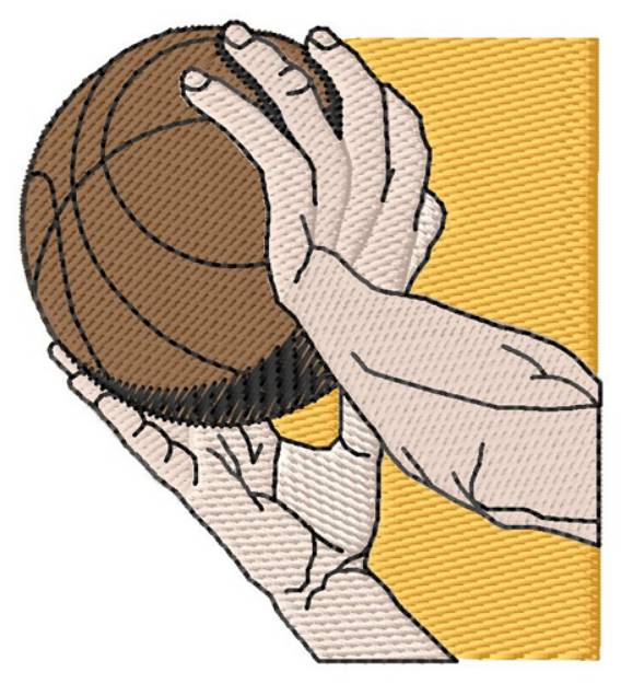 Picture of Baketball Shooting Machine Embroidery Design