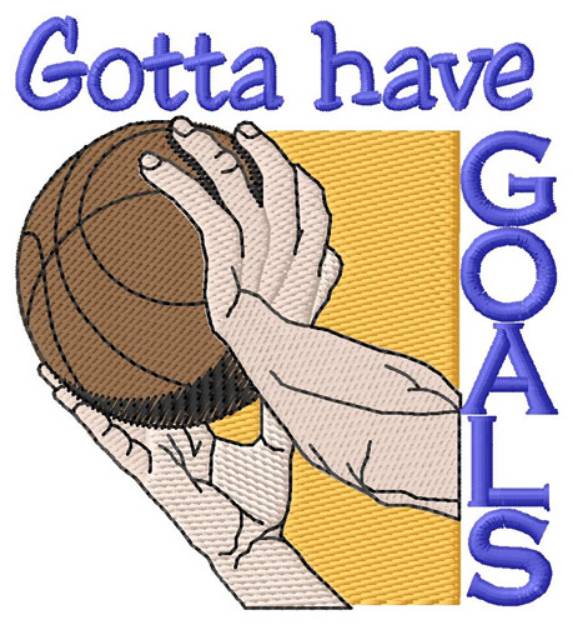Picture of Basketball Goals Machine Embroidery Design