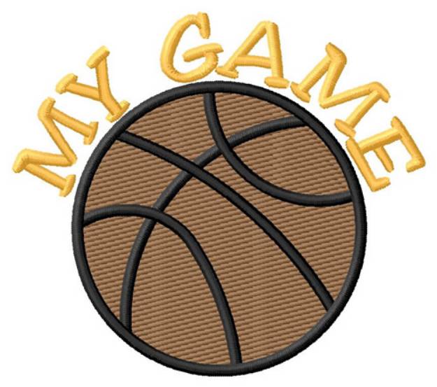 Picture of Basketball My Game Machine Embroidery Design