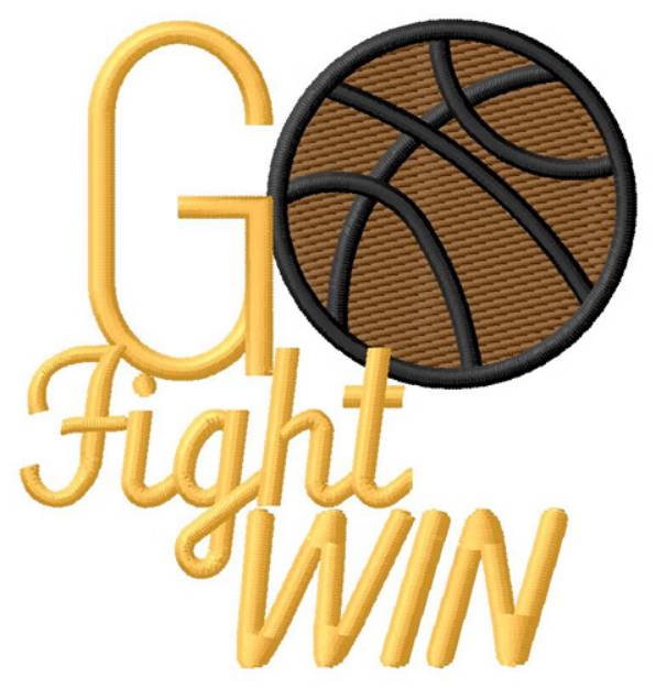 Picture of Basketball Win Machine Embroidery Design