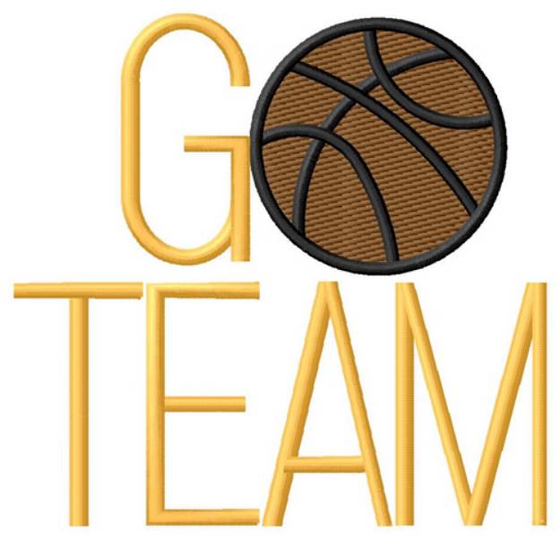 Picture of Basketball Go Team Machine Embroidery Design
