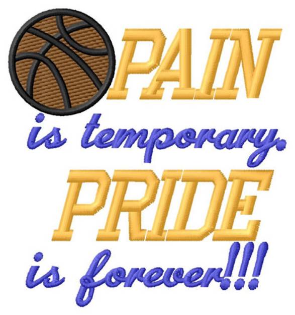 Picture of Basketball Pride Machine Embroidery Design