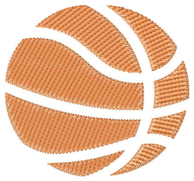 Picture of Light Fill Basketball Machine Embroidery Design
