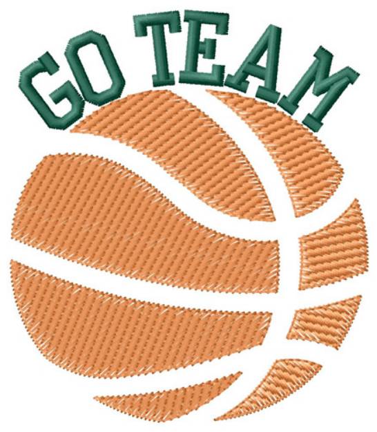 Picture of Basketball Go Team Machine Embroidery Design