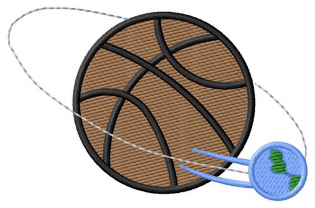 Picture of Basketball World Machine Embroidery Design