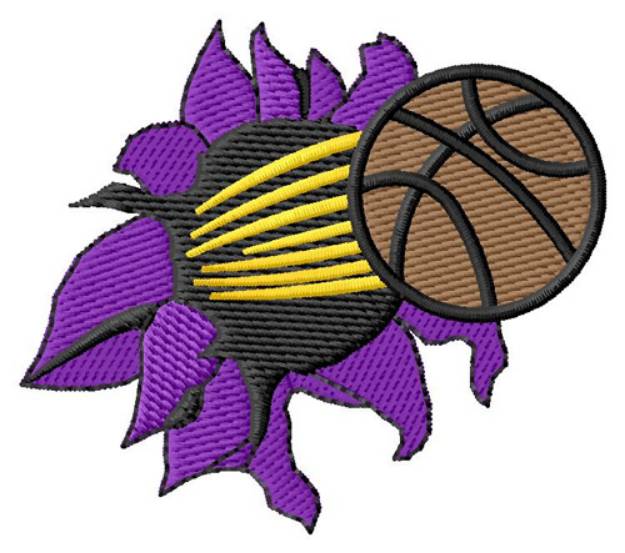 Picture of Basketball Rip Machine Embroidery Design