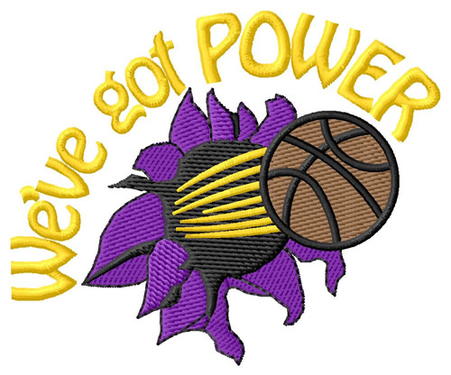 Basketball Power Machine Embroidery Design