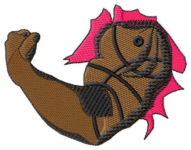 Picture of Basketball Arm Machine Embroidery Design