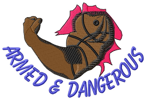 Armed and Dangerous Machine Embroidery Design