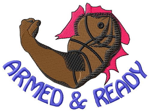 Armed And Ready Machine Embroidery Design