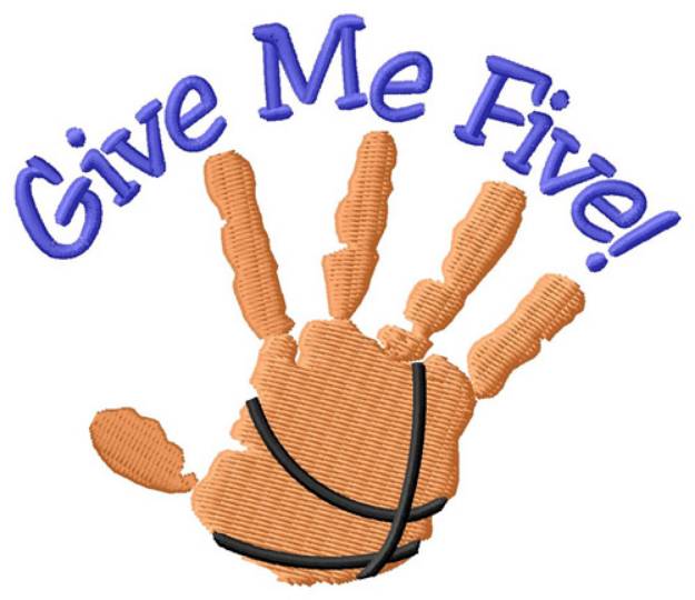 Picture of Give Me Five Machine Embroidery Design
