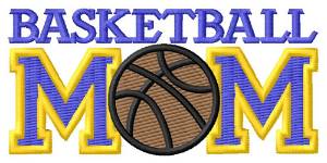 Picture of Basketball Mom Machine Embroidery Design