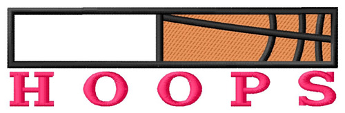 Basketball Hoops Logo Machine Embroidery Design