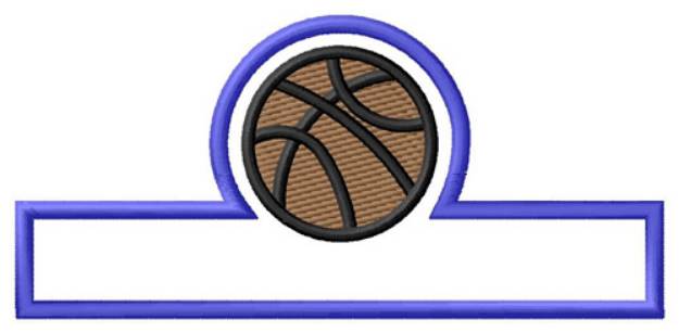 Picture of Basketball Name Drop Machine Embroidery Design