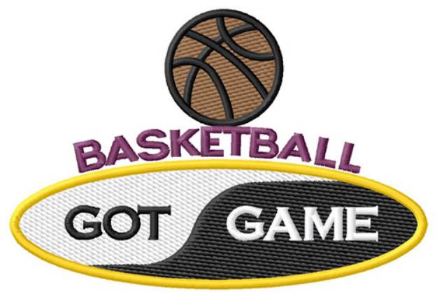 Picture of Basketball Got Game Machine Embroidery Design