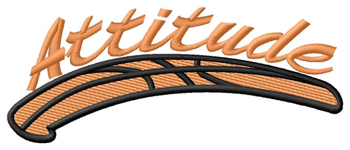 Basketball Attitude Machine Embroidery Design