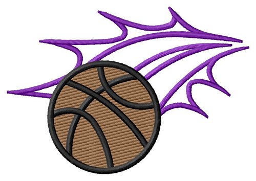 Basketball Swish Machine Embroidery Design