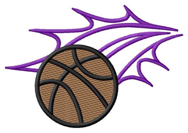 Picture of Basketball Swish Machine Embroidery Design