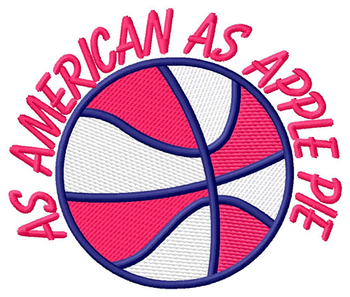 American As Apple Pie Machine Embroidery Design