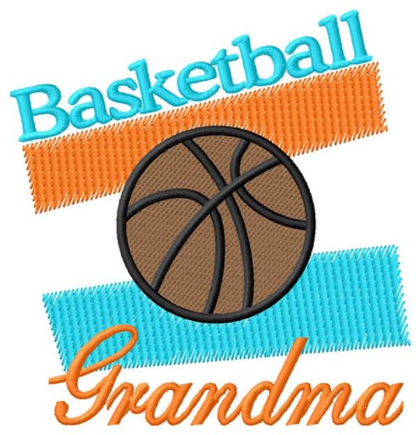 Picture of Basketball Grandma Machine Embroidery Design
