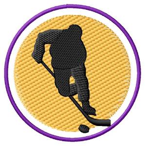 Picture of Hockey Player Silhoutte Machine Embroidery Design