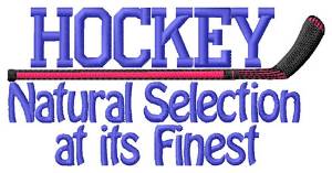 Picture of Hockey Natural Selection Machine Embroidery Design