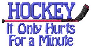 Picture of Hockey Hurts Machine Embroidery Design