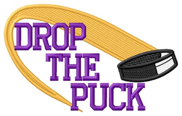 Picture of Drop the Puck Machine Embroidery Design