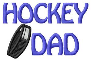 Picture of Hockey Dad Machine Embroidery Design