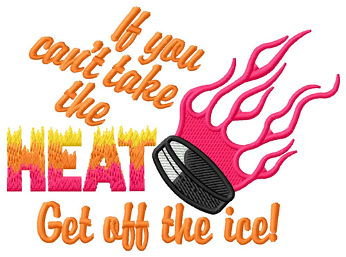 Get Off the Ice Machine Embroidery Design
