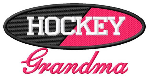 Picture of Hockey Grandma Machine Embroidery Design