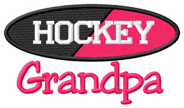 Picture of Hockey Grandpa Machine Embroidery Design