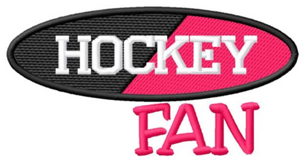 Picture of Hockey Fan Machine Embroidery Design