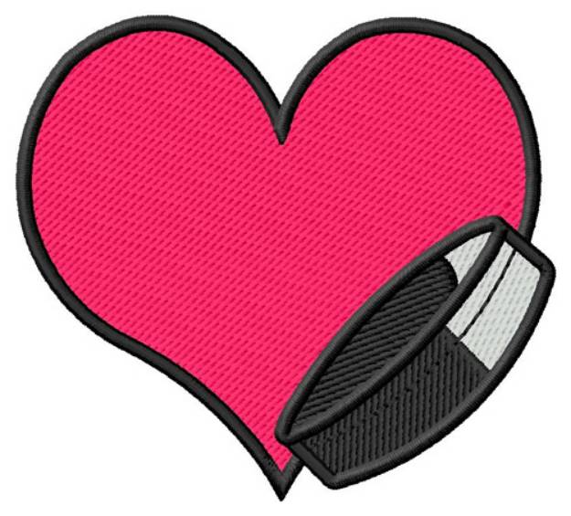 Picture of I Love Hockey Machine Embroidery Design
