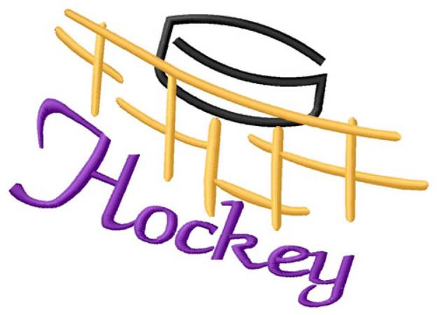 Picture of Hockey Net Machine Embroidery Design